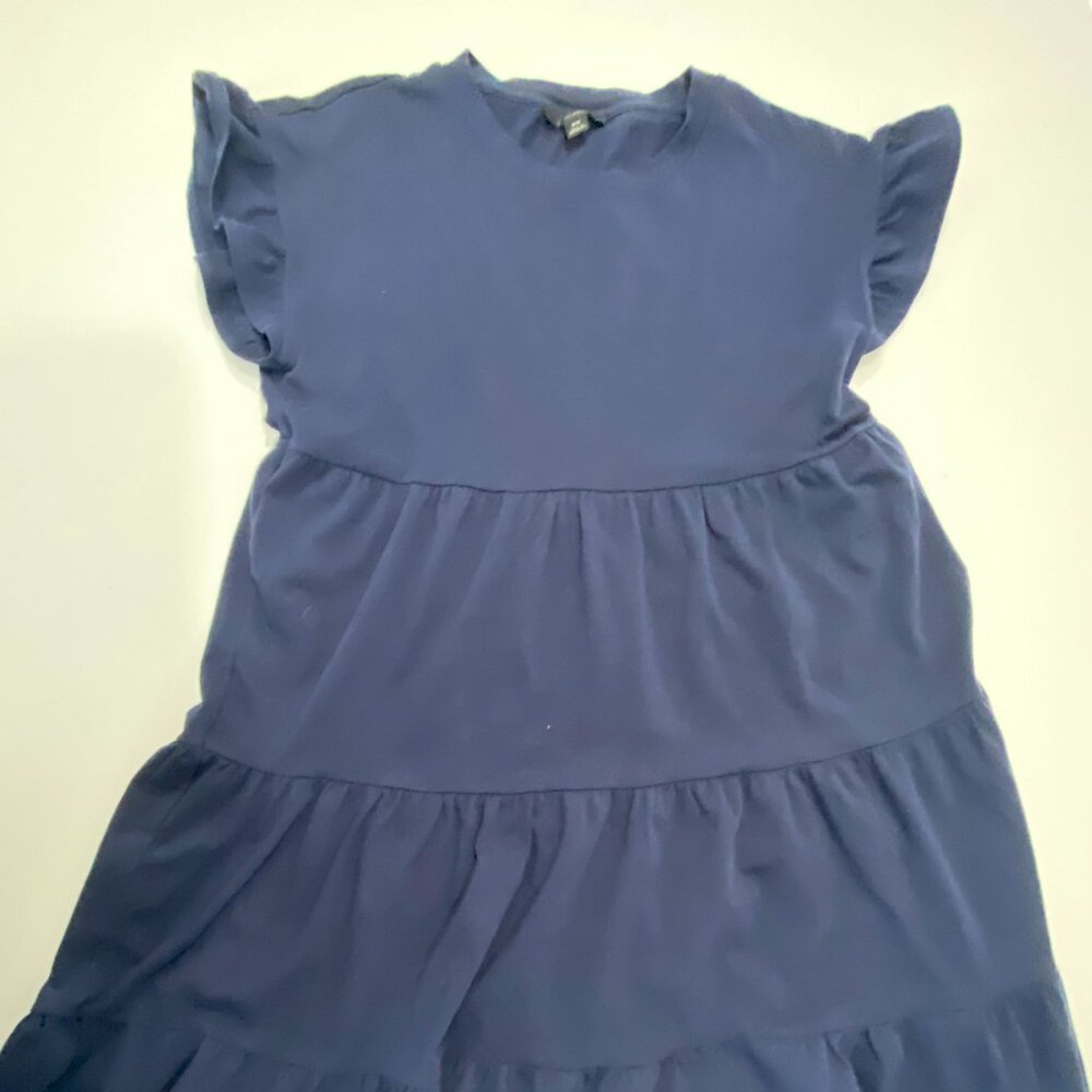 J. Crew Tiered Dress in Broken-In Jersey XS